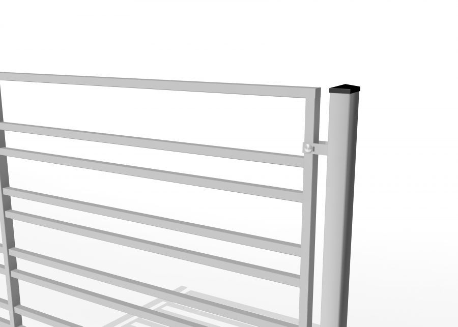 Poteaux métalliques pour panneaux de systèmes palissades